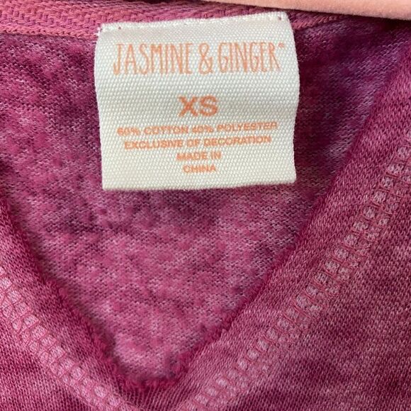 Jasmine & Ginger Wine Velvet/Fleece Loungewear Set - Picture 4 of 9